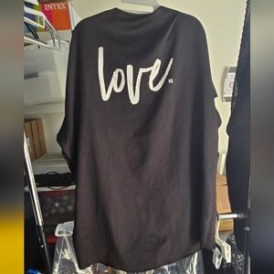 Victoria's Secret Black Tank with White "Love" Script